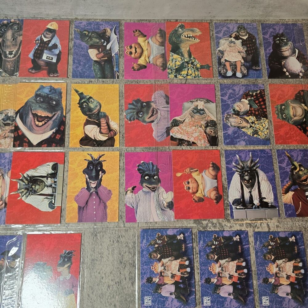 1992 Pro Set Dinosaurs Full Set 1-50 Plus 10 Puzzle Cards And 5 Trivia Cards - Picture 4 of 10
